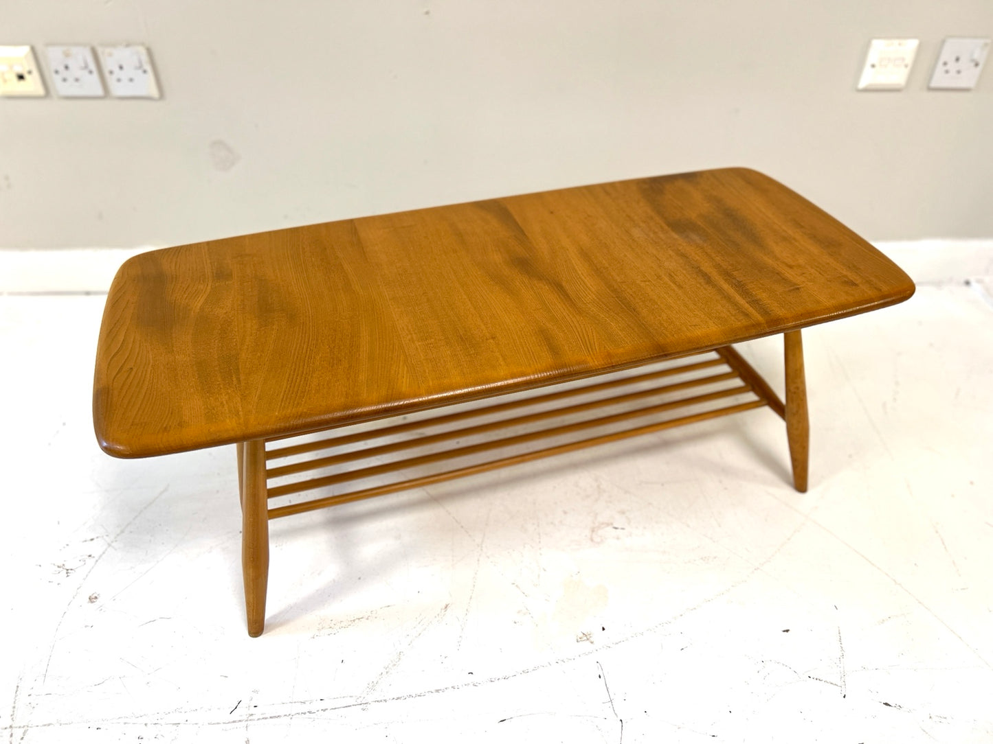 Ercol 459 Blonde Elm and Beech Coffee Table, Blue Label