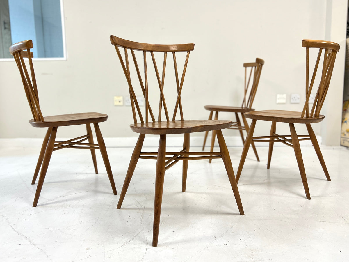 Ercol 376 candlestick dining chairs photo 1