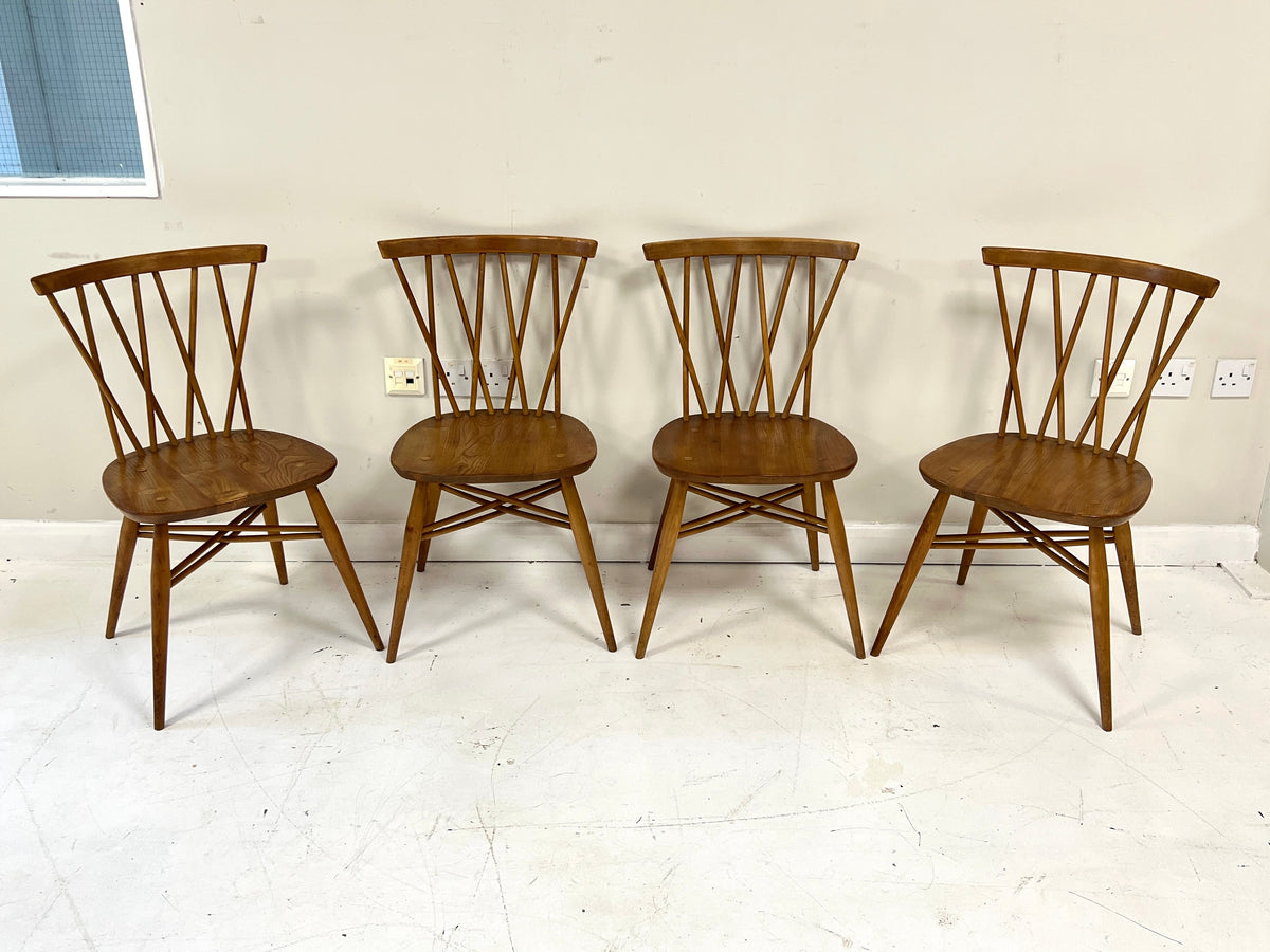 Ercol 376 candlestick dining chairs photo 3