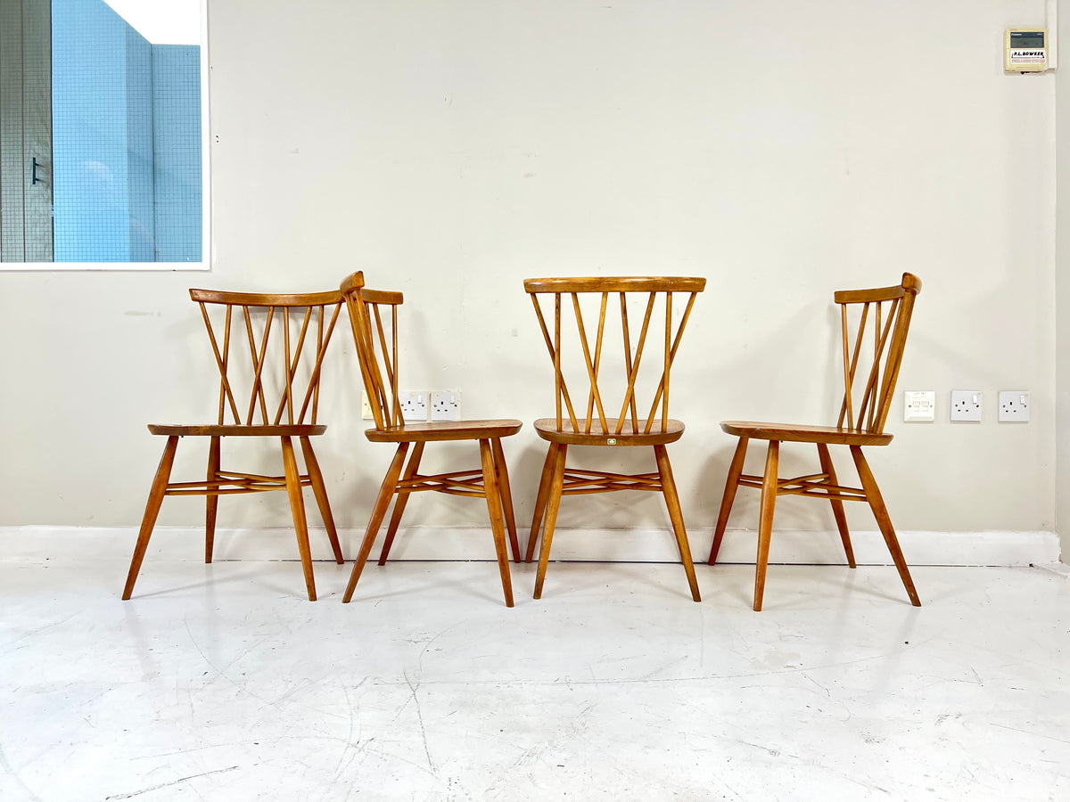 Ercol 376 candlestick dining chairs photo 4