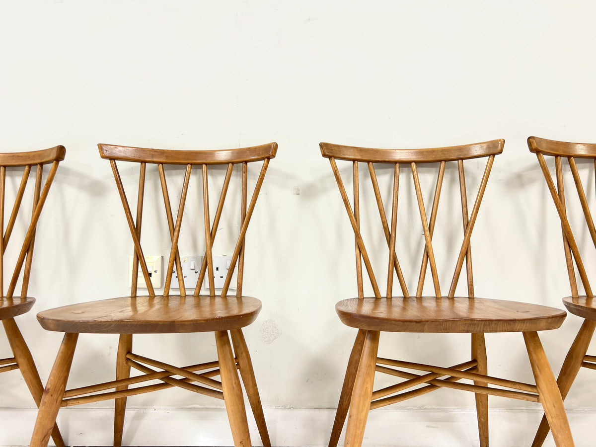 Ercol 376 candlestick dining chairs photo 5
