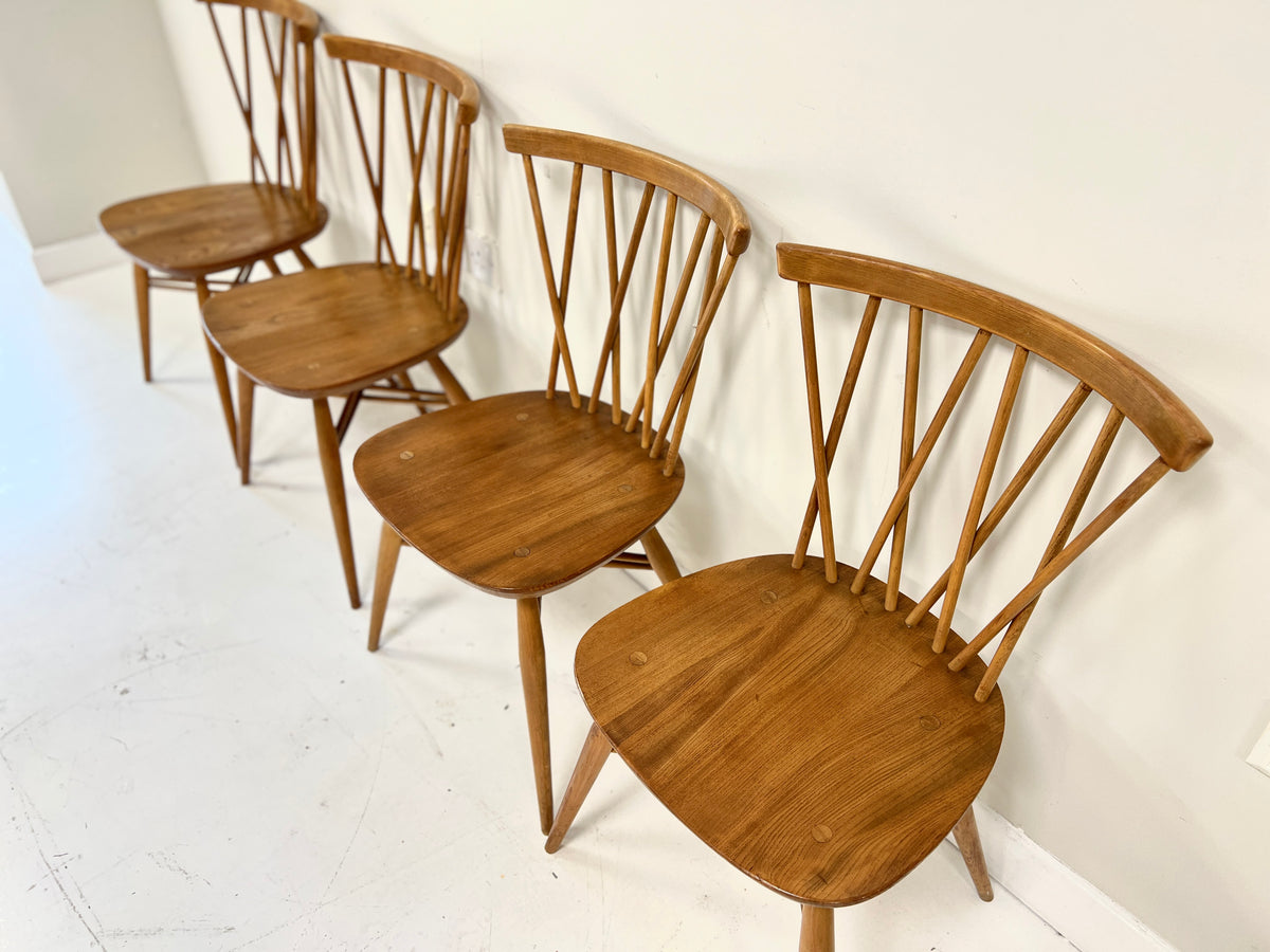 Ercol 376 candlestick dining chairs photo 6