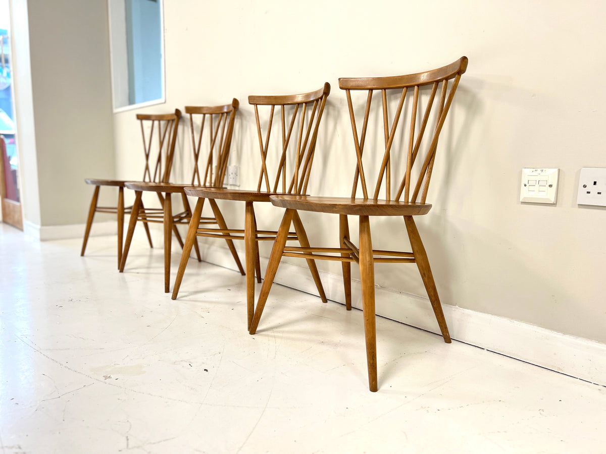 Ercol 376 candlestick dining chairs photo 7