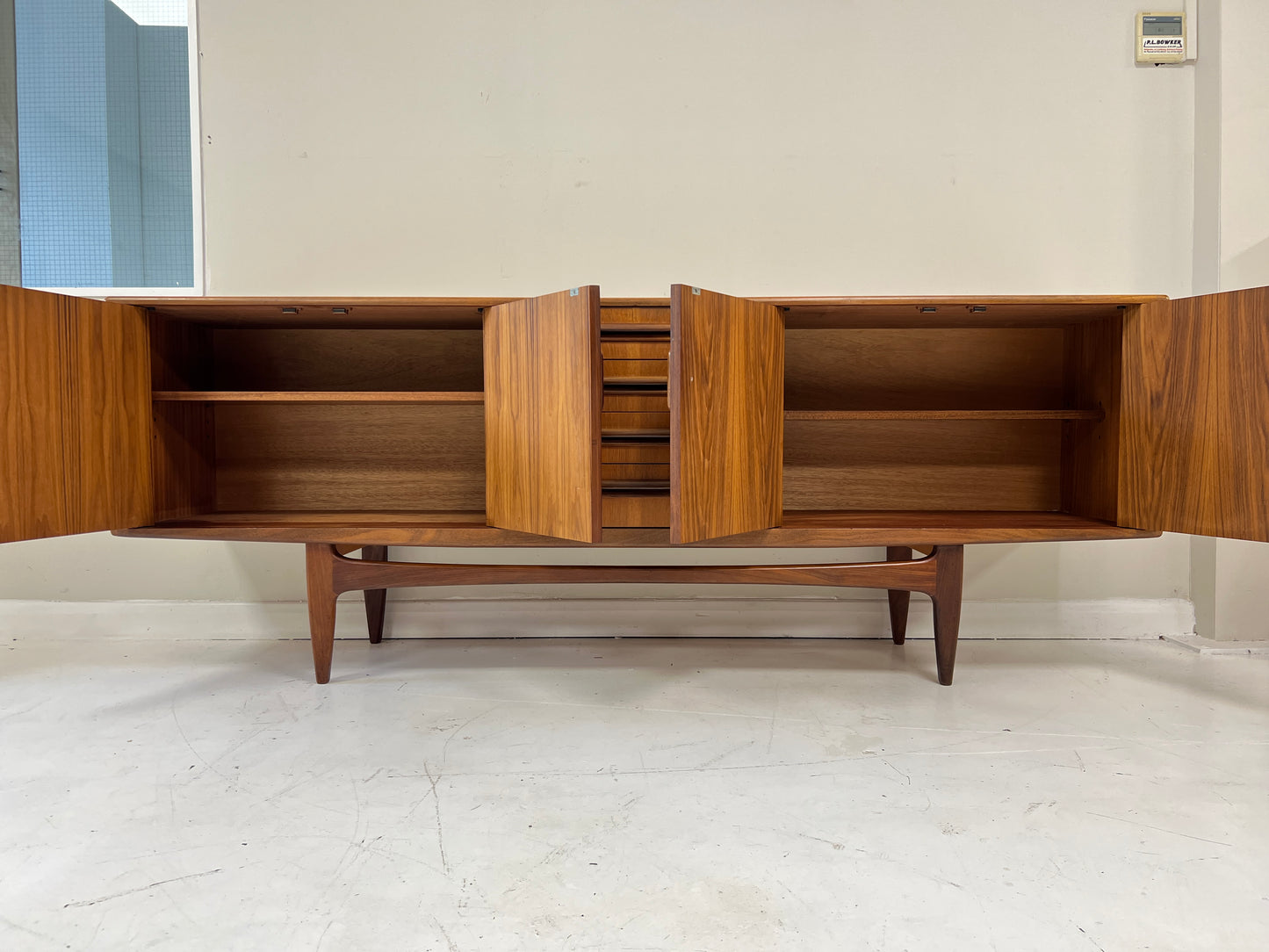 G Plan Fresco Long John teak sideboard detail 1