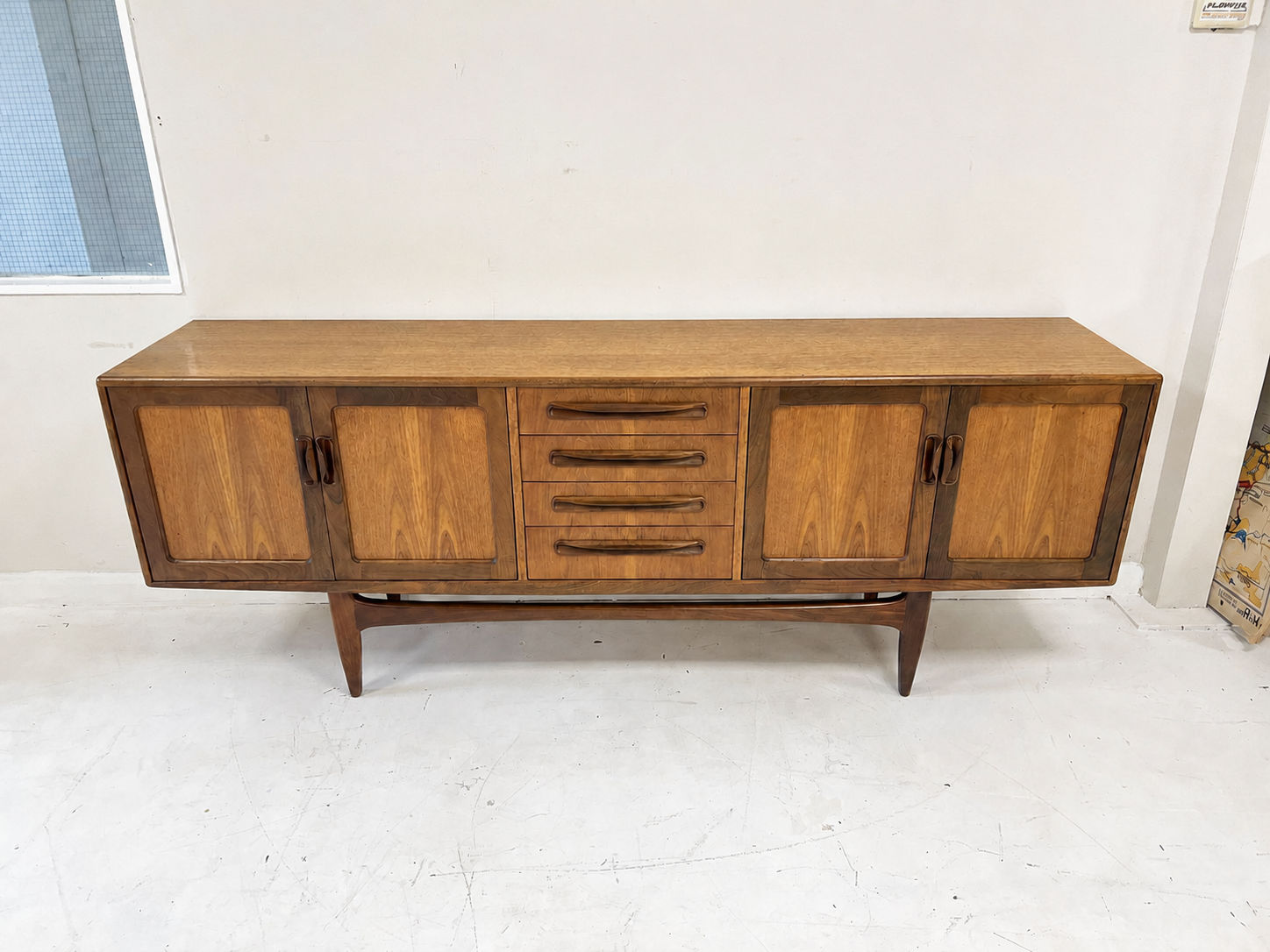 G Plan Fresco Long John teak sideboard detail 5