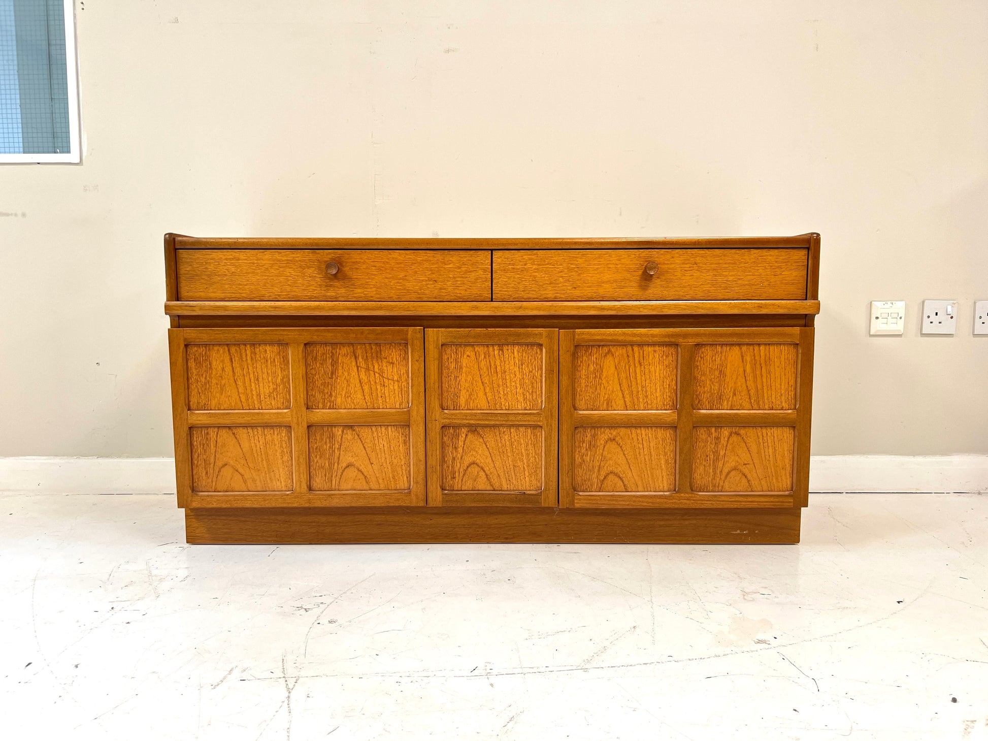 Nathan Squares Teak Sideboard, Mid Century - image 1