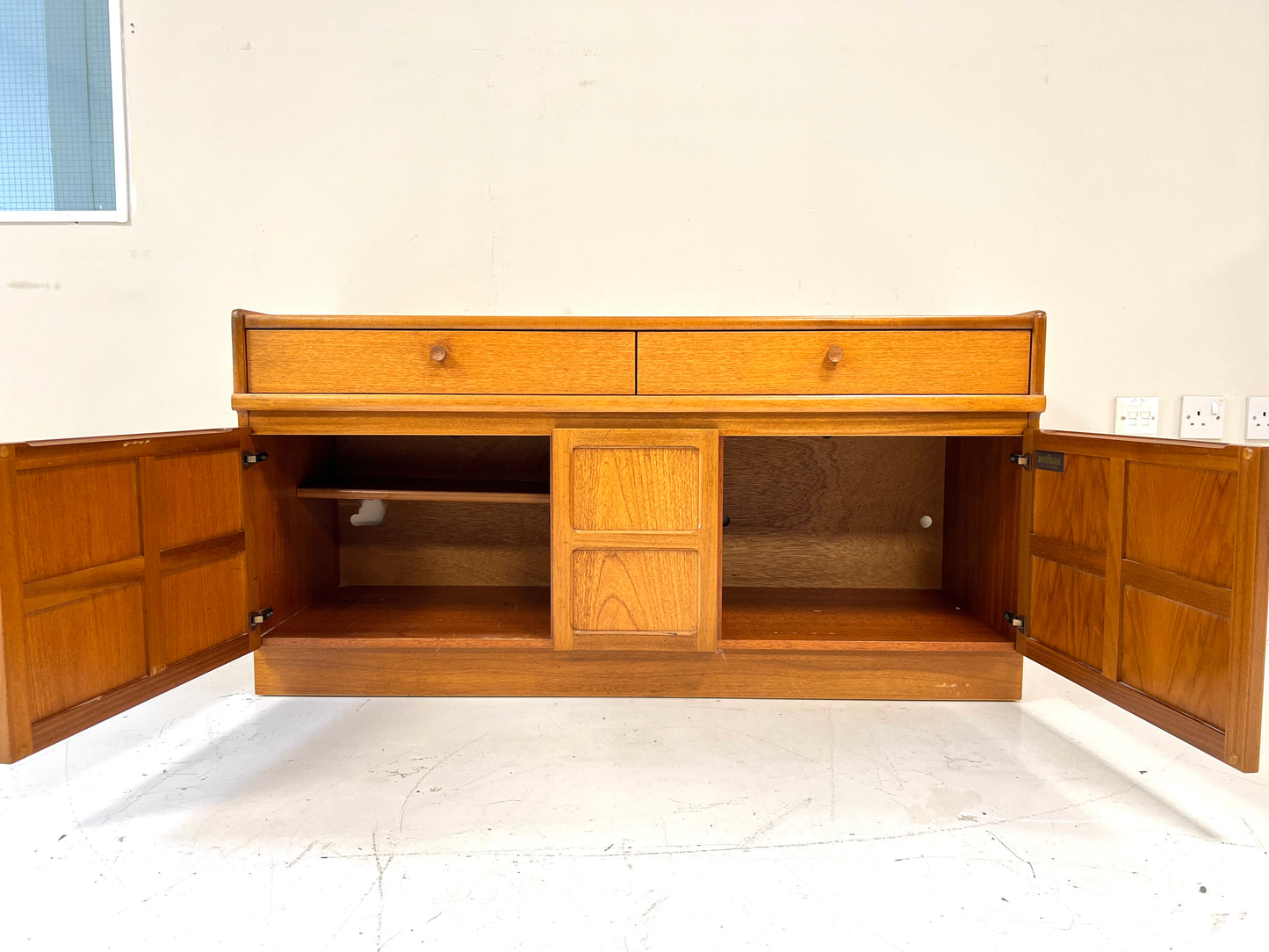 Nathan Squares Teak Sideboard, Mid Century - image 2