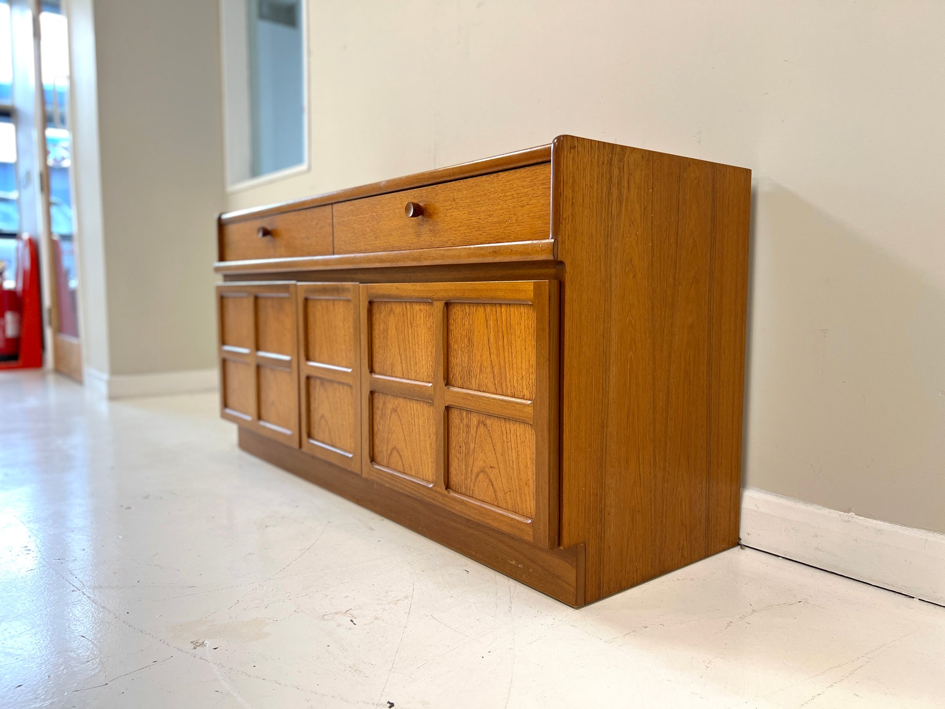 Nathan Squares Teak Sideboard, Mid Century - image 3