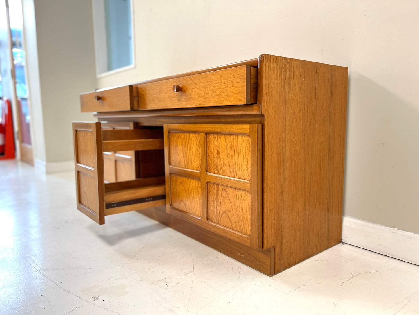 Nathan Squares Teak Sideboard, Mid Century - image 4