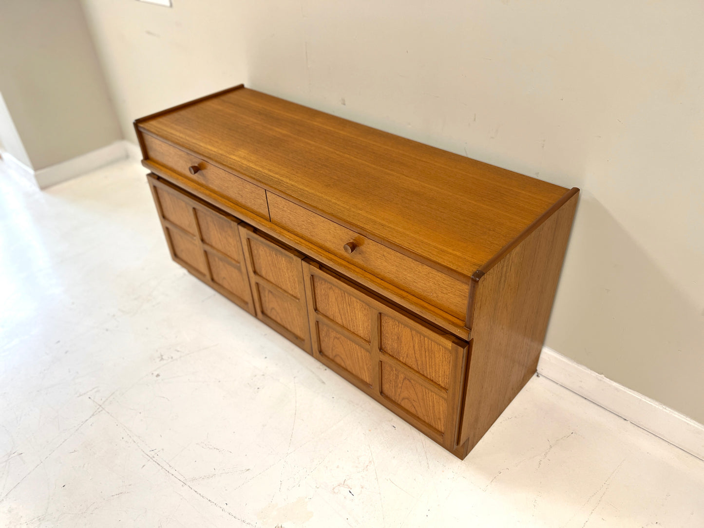 Nathan Squares Teak Sideboard, Mid Century - image 5