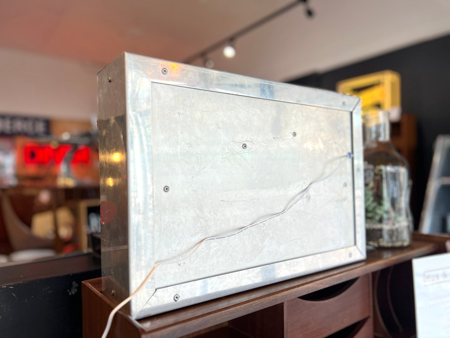 Vintage Illuminated Café Open Sign