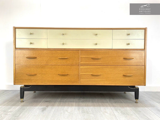 G Plan / E Gomme, MCM White China Sideboard / Chest of Drawers