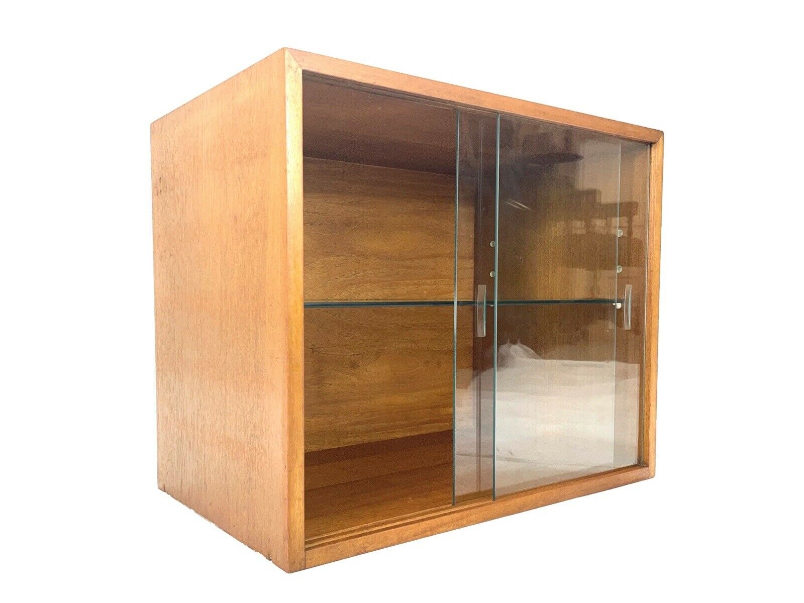 Staples Ladderax, Mid Century Modern, Glass Cabinet, Narrow