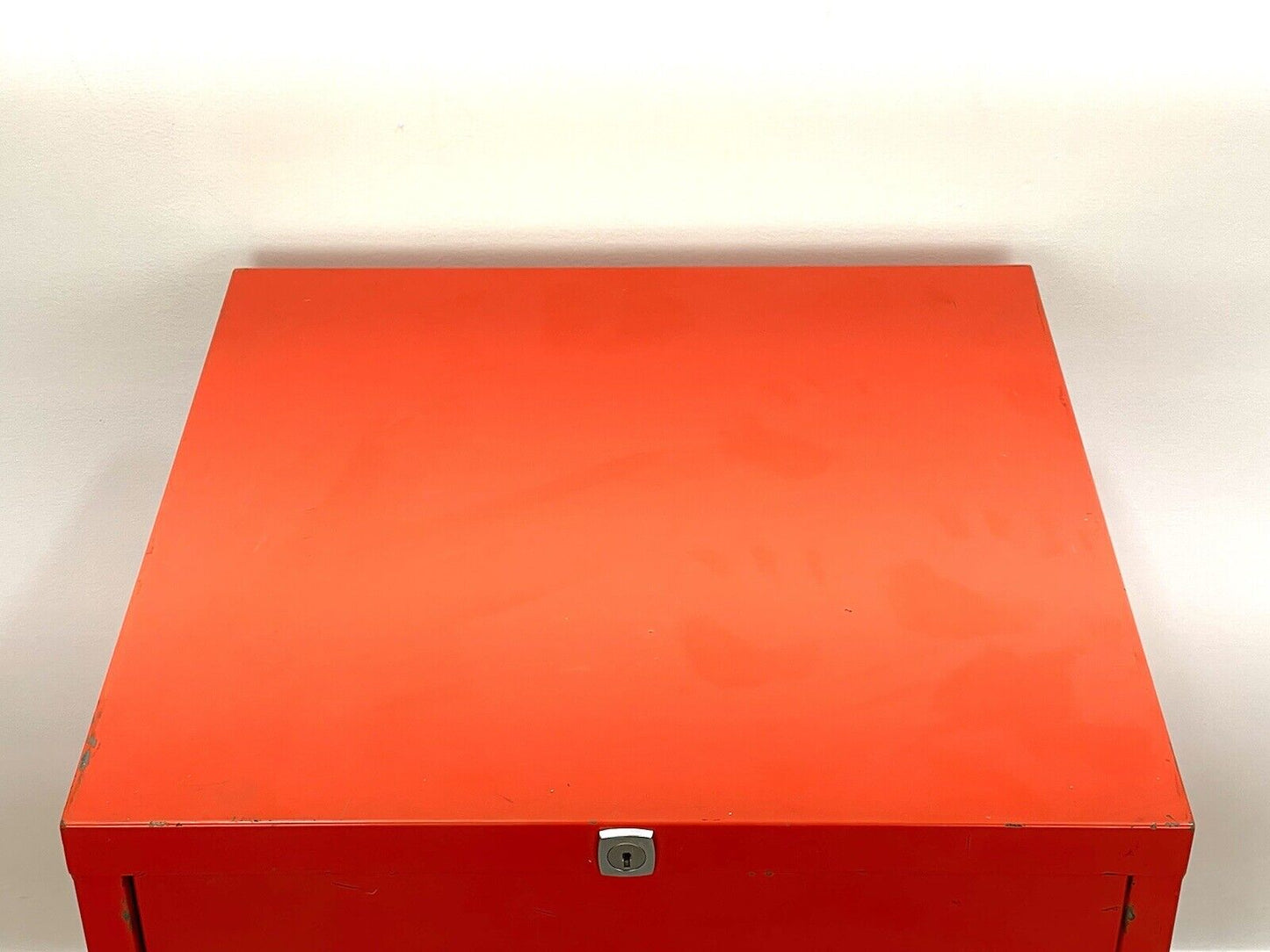 Vintage, 2 Drawer Red Filing Cabinet