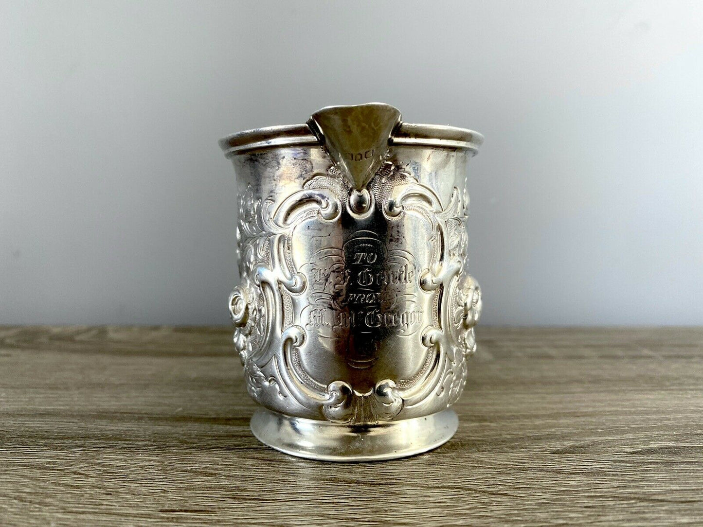 Adpated Silver Cream Jug By H J Lias & Son, London 1861