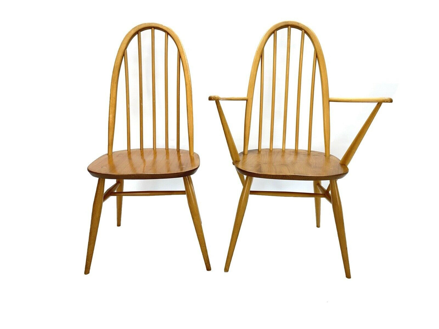 Ercol Quaker 365 & 365a, Set Of 4 Retro Dining Chairs