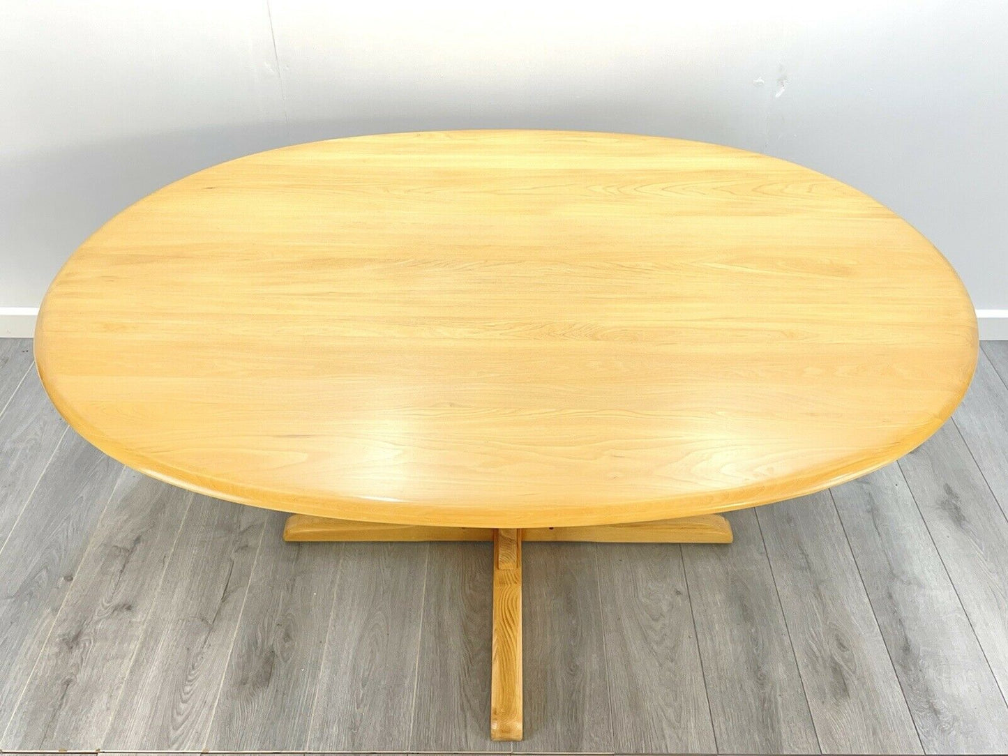Ercol Southwold, Vintage Light Elm Oval Dining Table