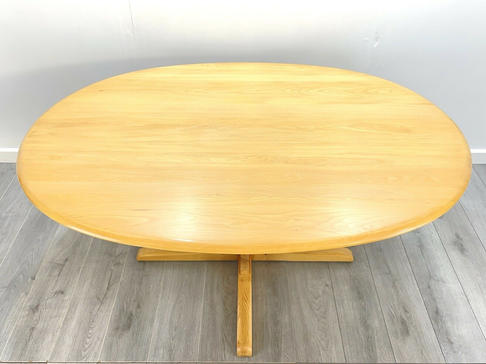 Ercol Southwold, Vintage Light Elm Oval Dining Table