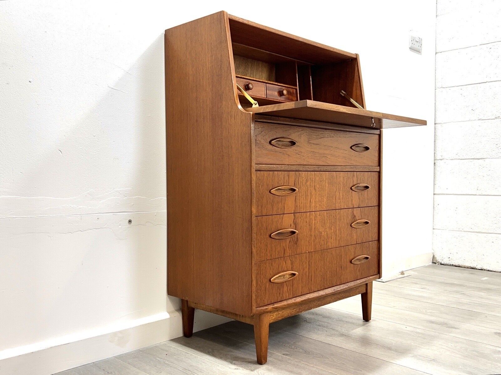 Jentique, Mid Century Teak Bureau