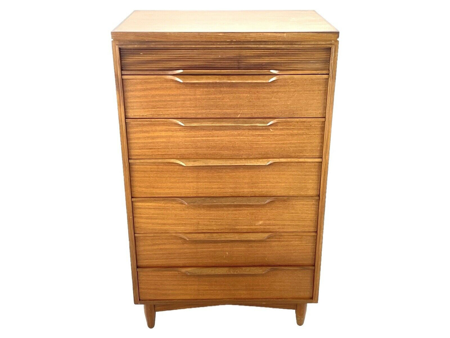 White & Newton, MCM / Retro Teak Tallboy / Chest Of Drawers (7 Drawer)