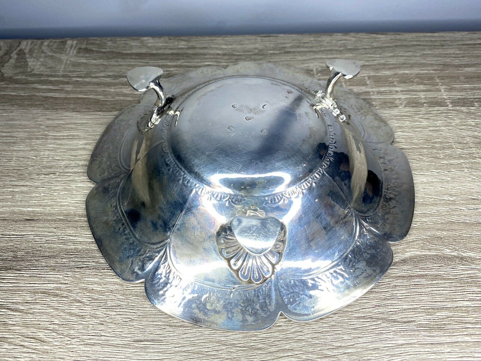 Georgian Engraved Silver Bowl By Samuel Strahan, London 1808