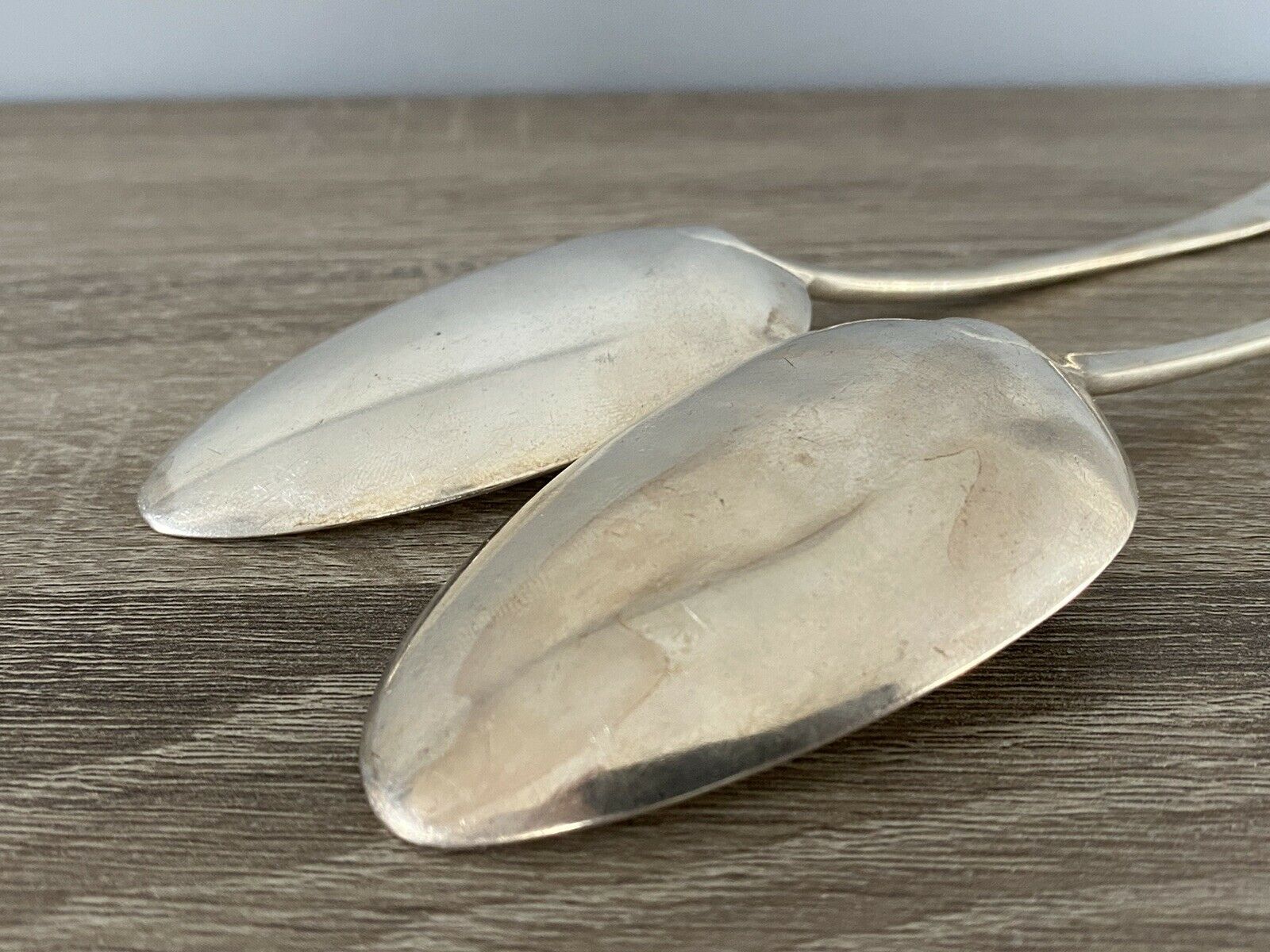 Pair Of Silver Table Spoons By Godbehere, Wigan & Boult, London 1806