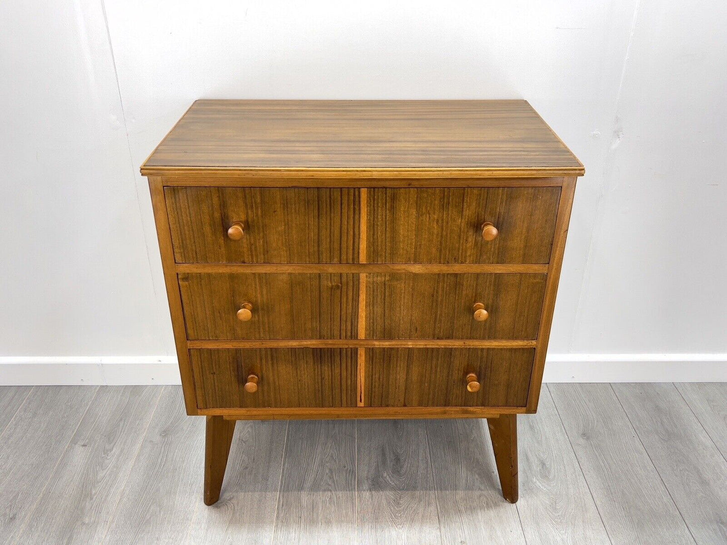 Morris of Glasgow Cumbrae Range, Mid Century Zebra Chest of 3 Drawers