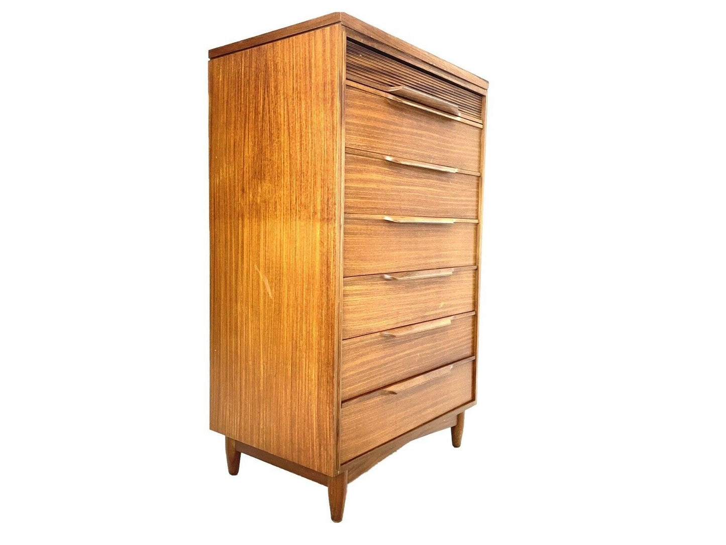 White & Newton, MCM / Retro Teak Tallboy / Chest Of Drawers (7 Drawer)