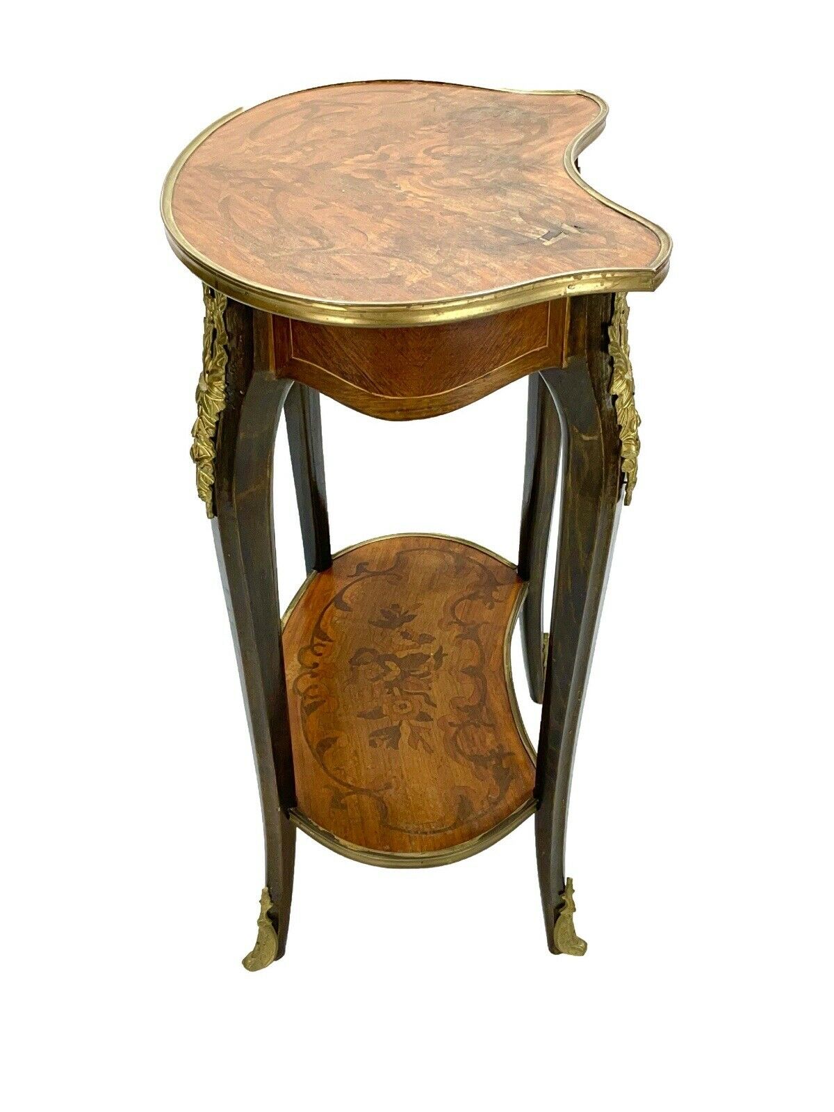 Pair Of Louis XVI Style Kidney Shaped Tables