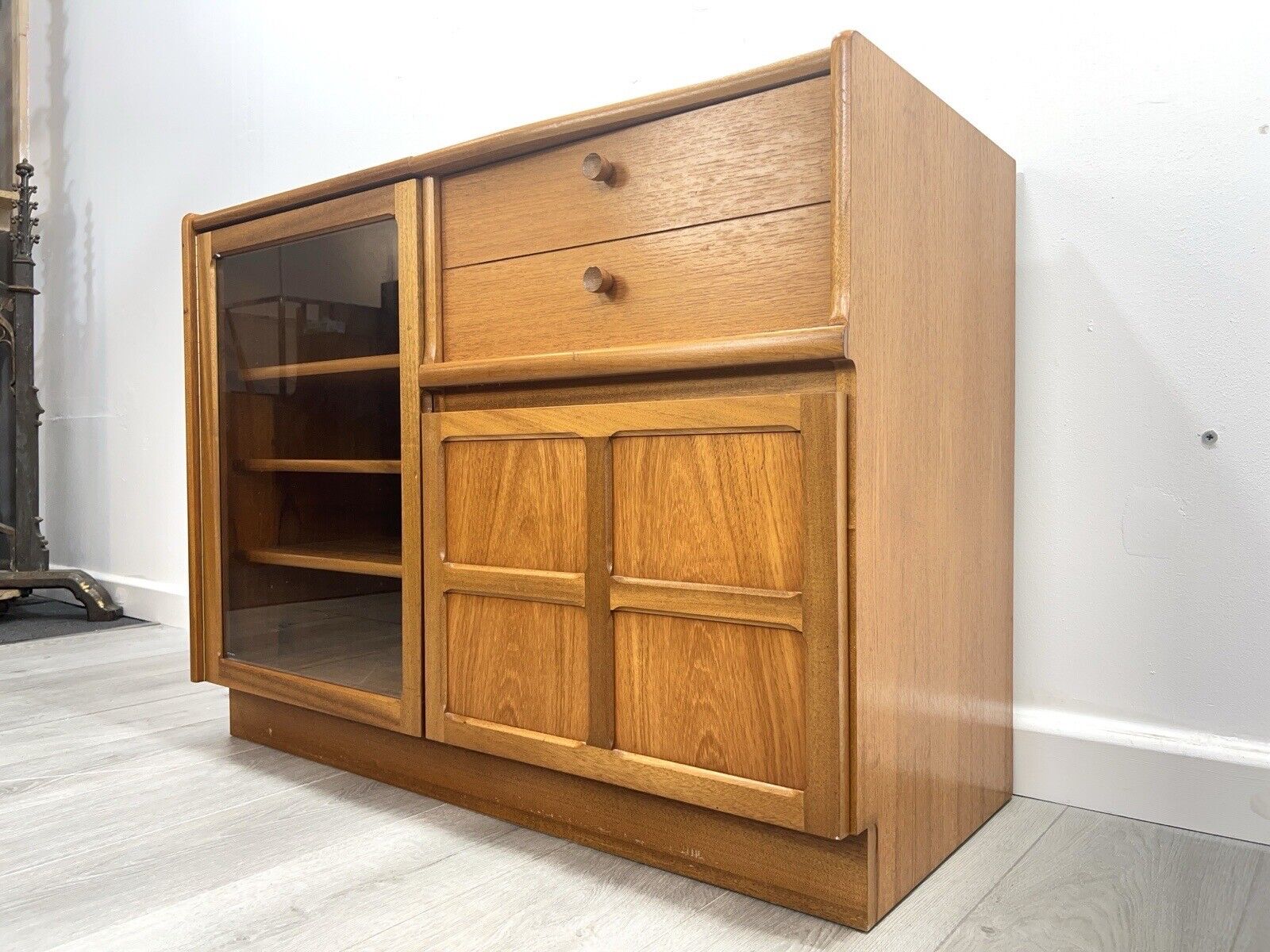 Nathan Squares, Mid Century Teak Hi-Fi Cabinet