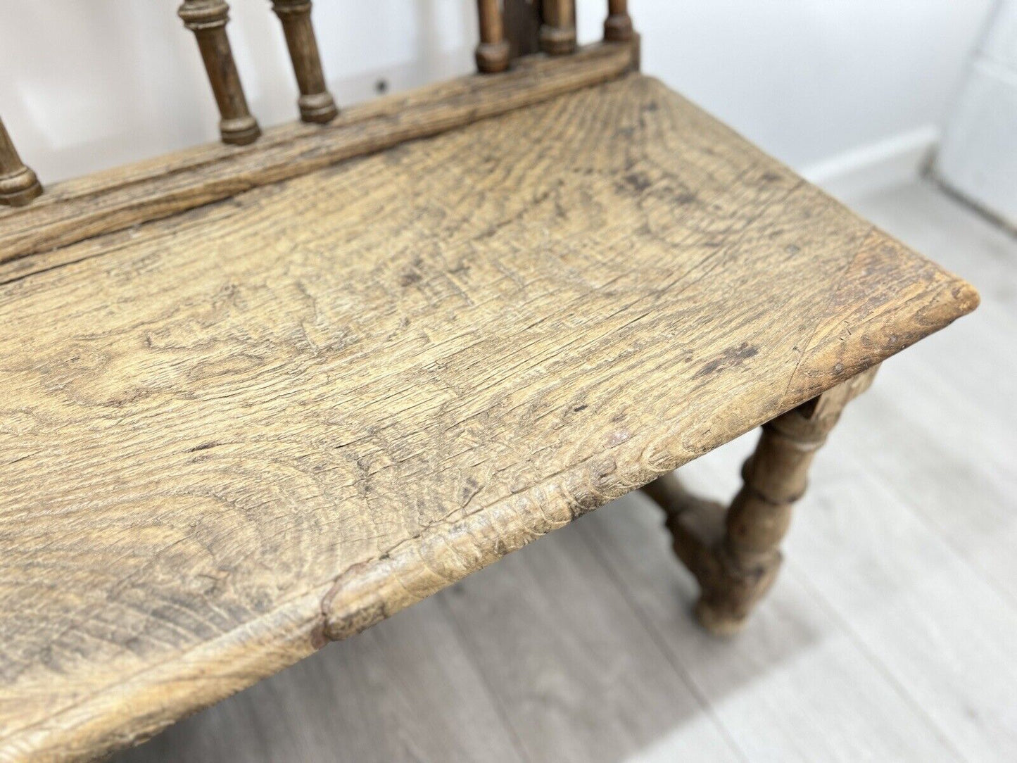 Early 18th Century, French Oak Gothic Bench