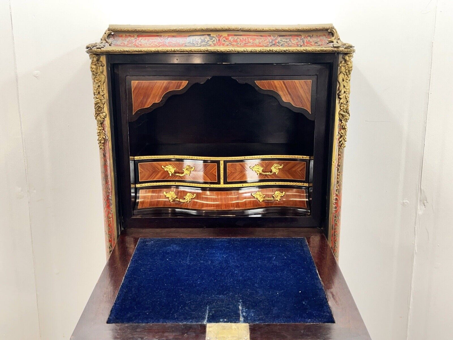 Late 19th Century, Louis XV Style, French Boulle Secretaire