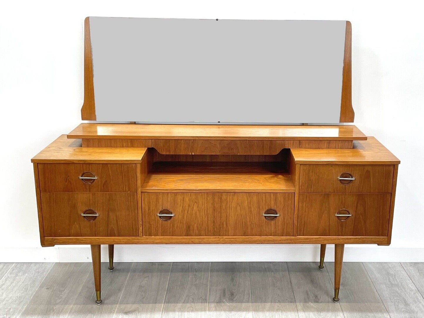 Vintage Teak Dressing Table in the Danish Manner