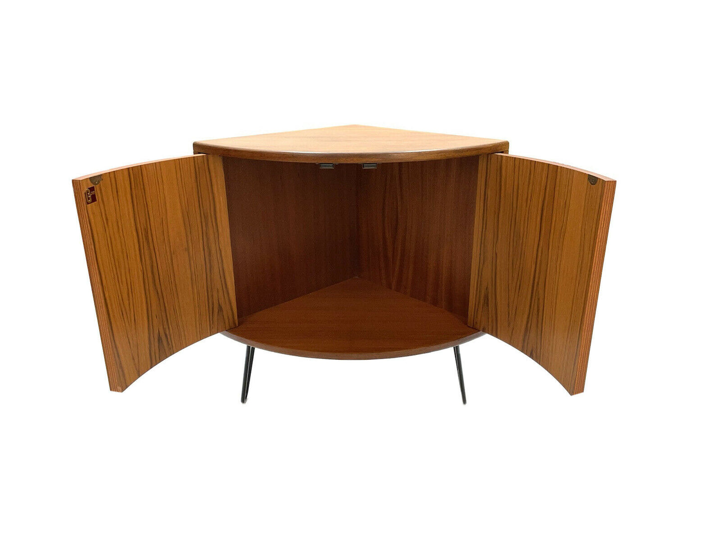 Similar Pair Of G Plan Fresco Corner Cabinets / Bedside Tables with Hairpin Legs