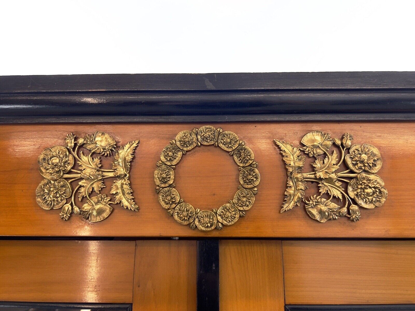 19th Century French Empire Style Vitrine / Display Cabinet with Ormolu Details