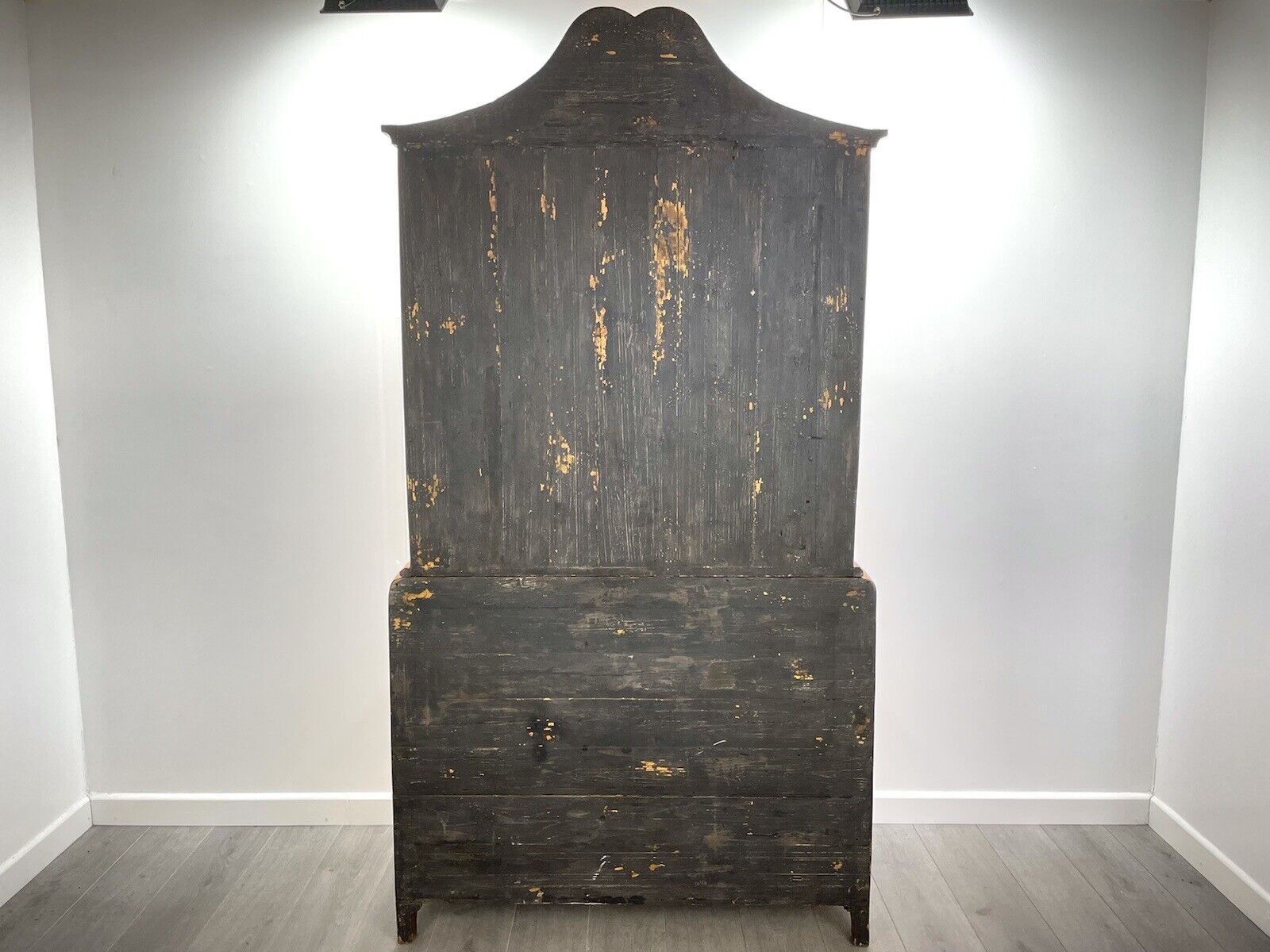 18th Century, Dutch Inlaid / Marquetry, Walnut Bookcase Bureau