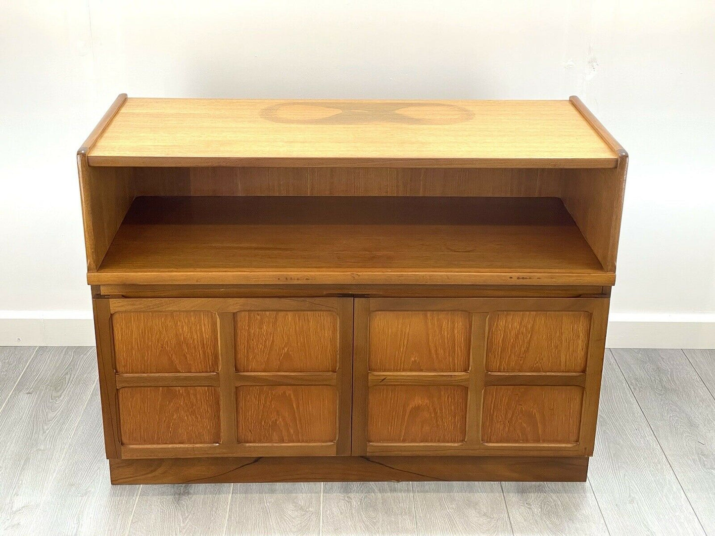 Nathan / Parker Knoll Squares, Mid Century Teak Compact Sideboard / Cupboard