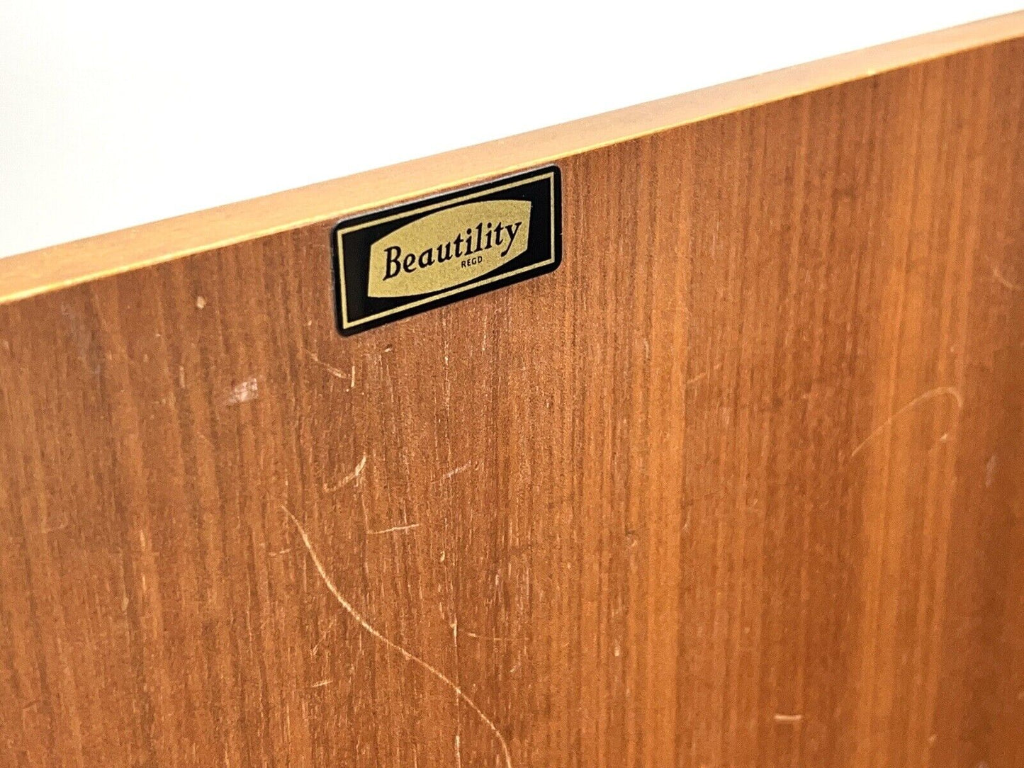 Beautility, Mid Century Bow Fronted Teak Sideboard