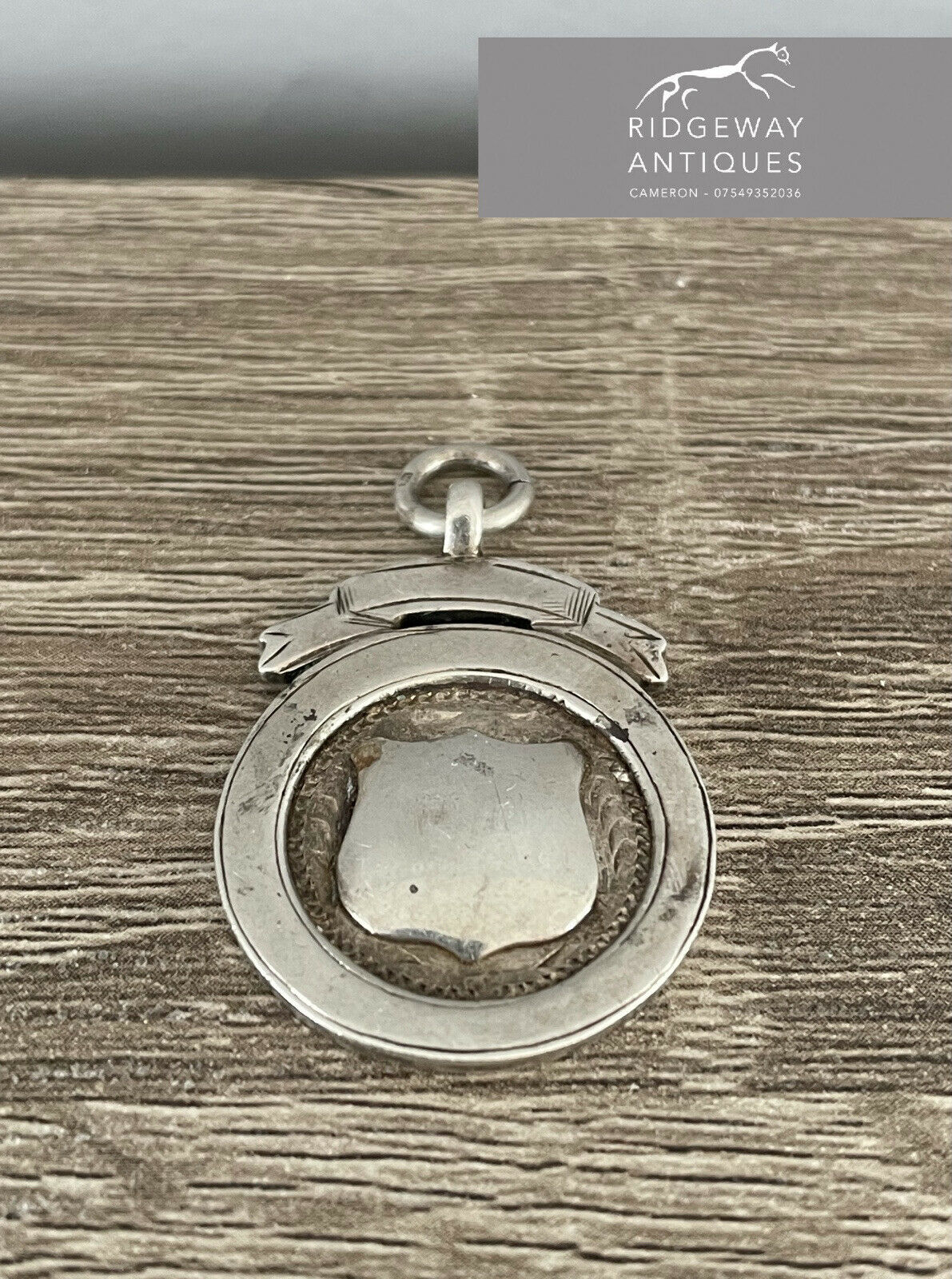 Silver Watch Fob, Birmingham 1923 By An Unknown Maker