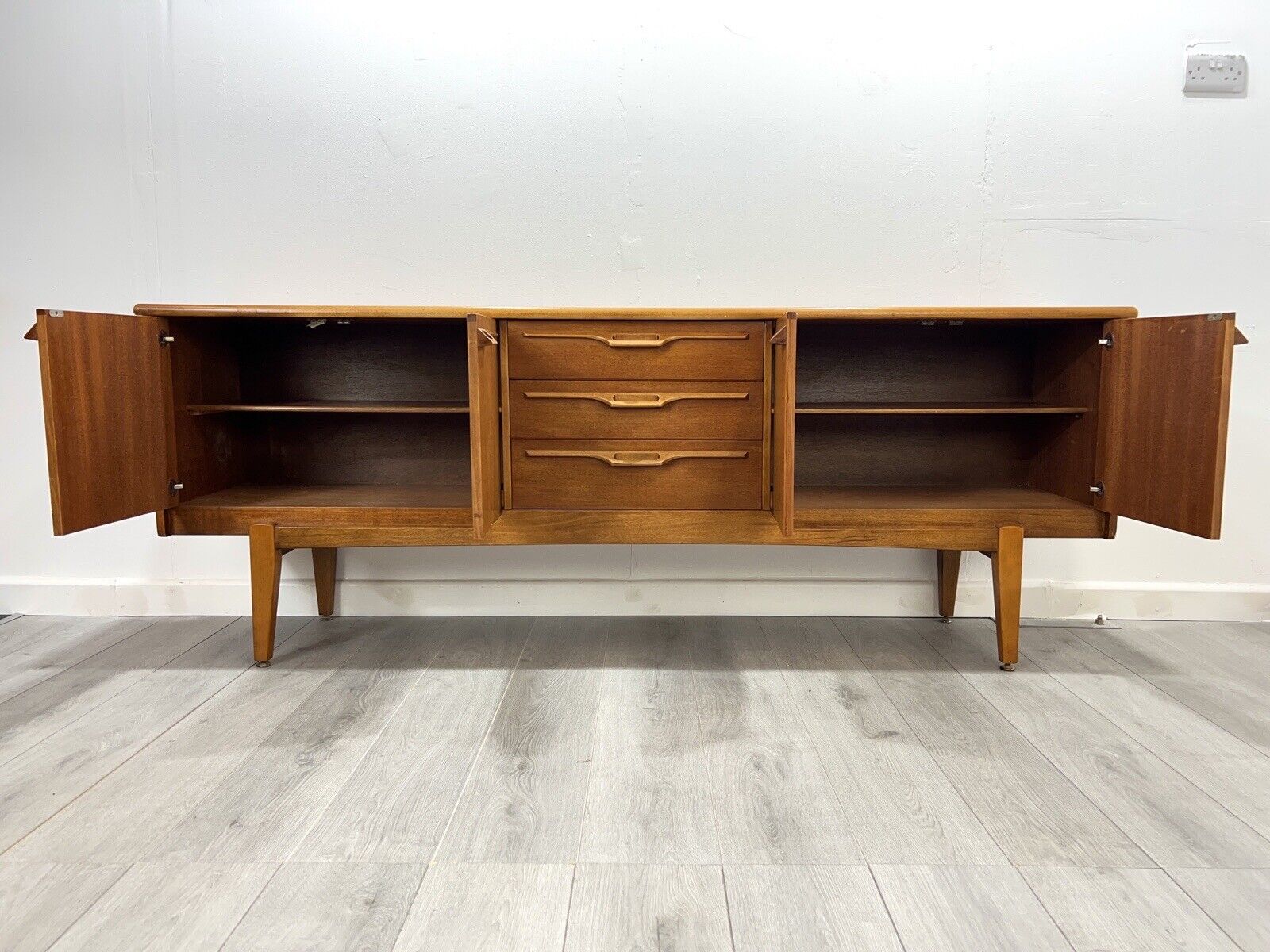 Jentique, Mid Century Teak Long Sideboard