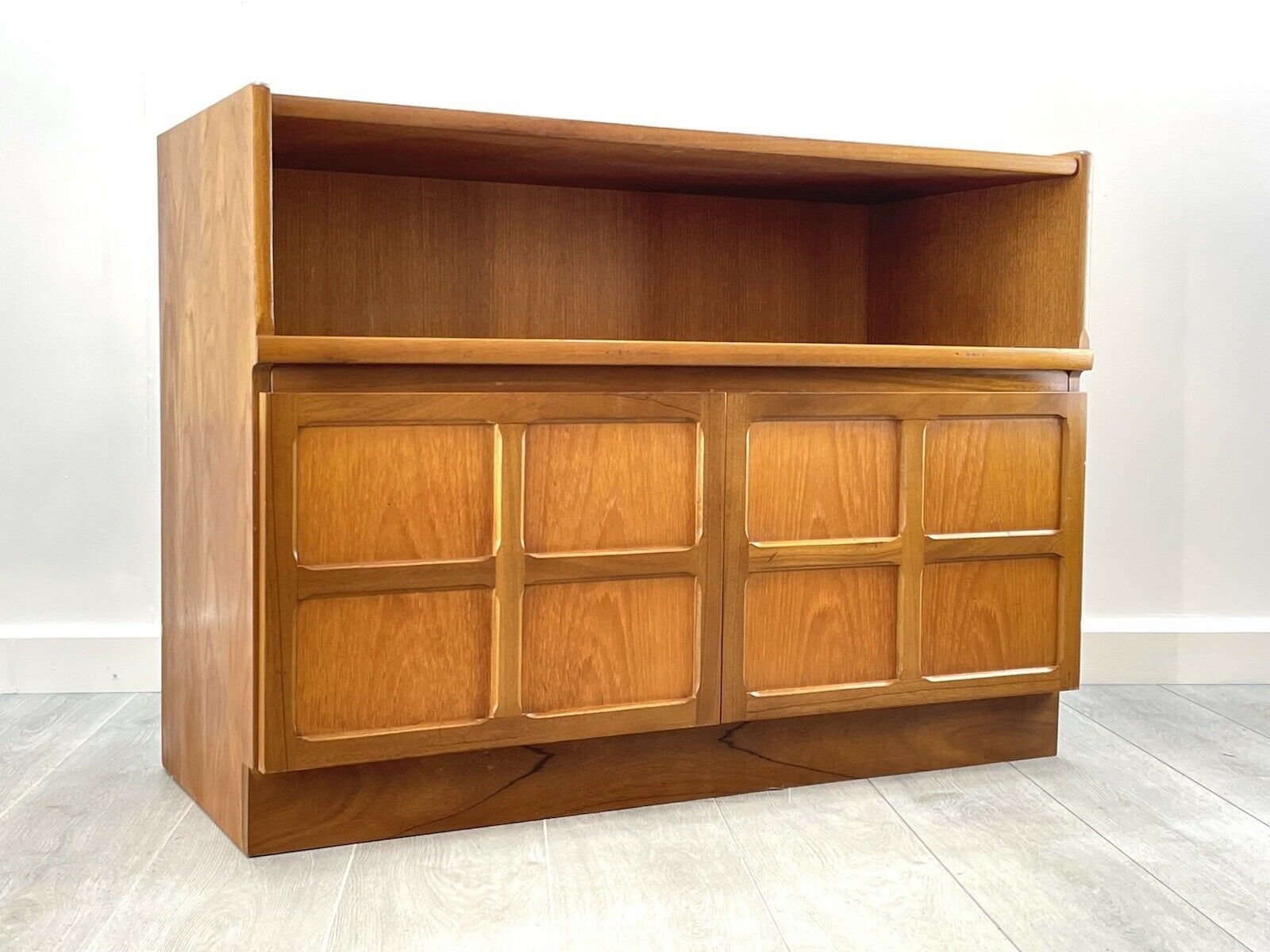 Nathan / Parker Knoll Squares, Mid Century Teak Compact Sideboard / Cupboard