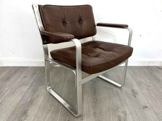 J. O. Carlsson Mondo, Leather & Aluminium Club / Lounge Chair