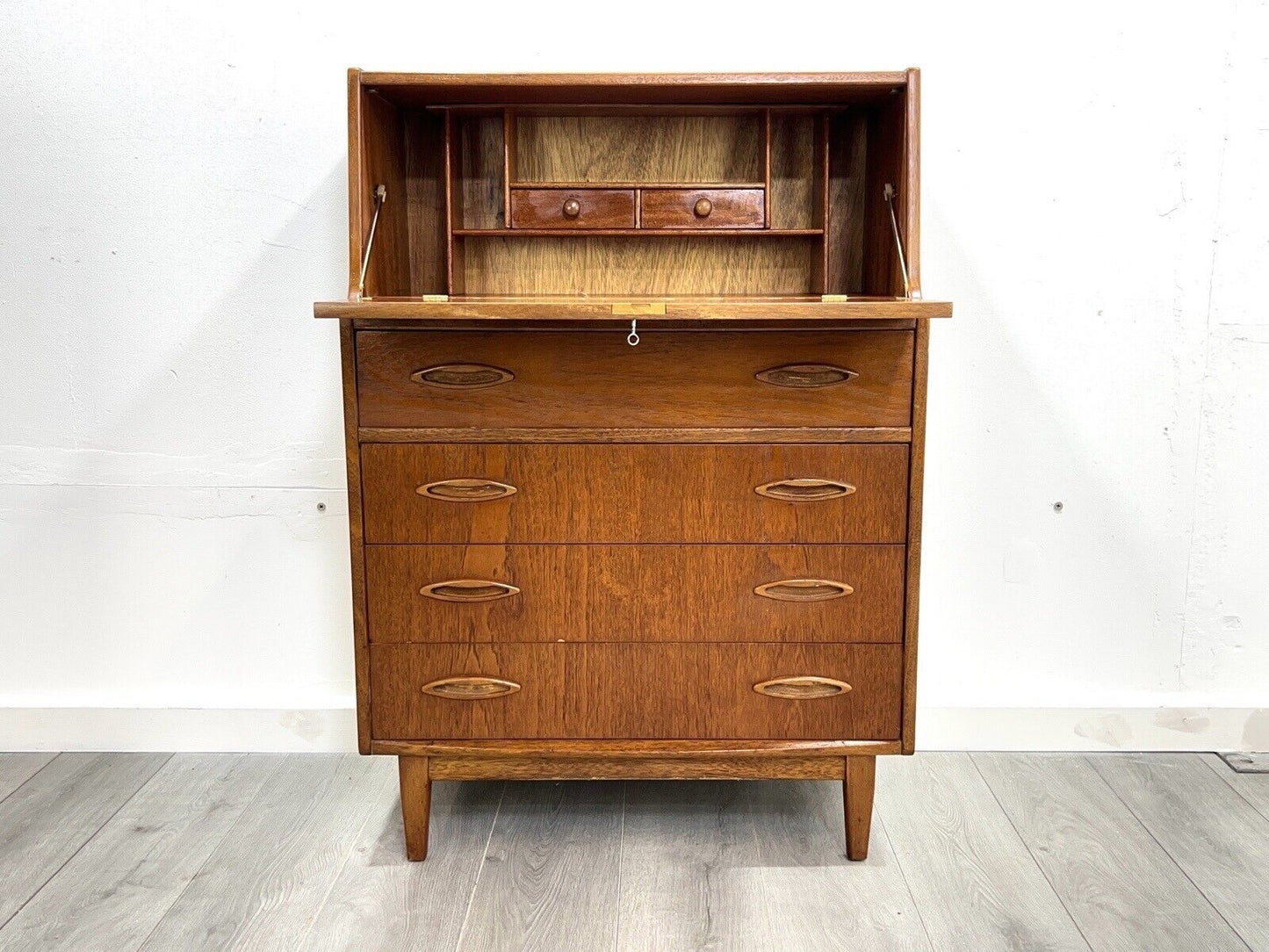 Jentique, Mid Century Teak Bureau