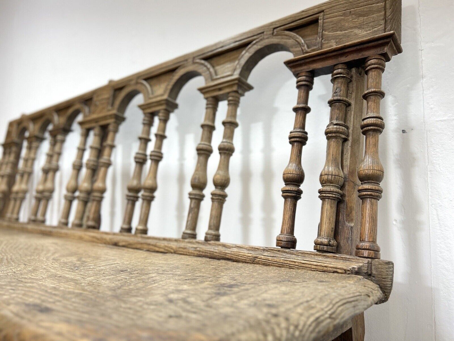 Early 18th Century, French Oak Gothic Bench