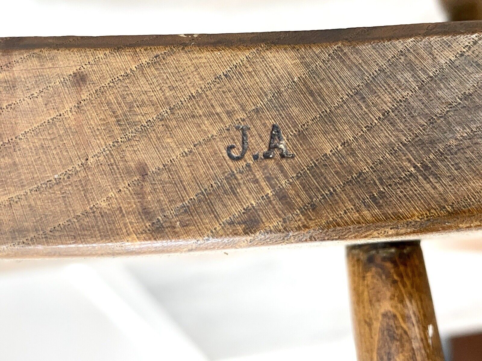 19th Century, Light Elm Smokers Chair