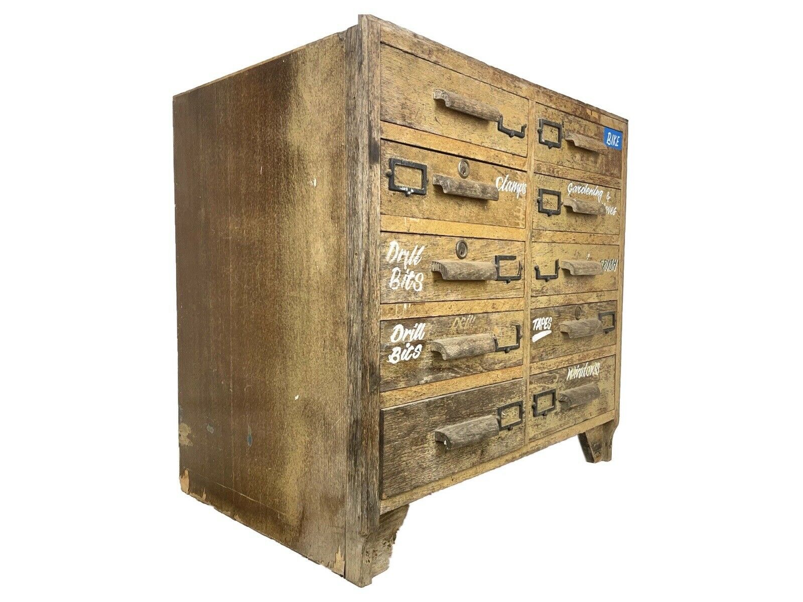 Mid 20th Century, Industrial Oak Chest of Drawers