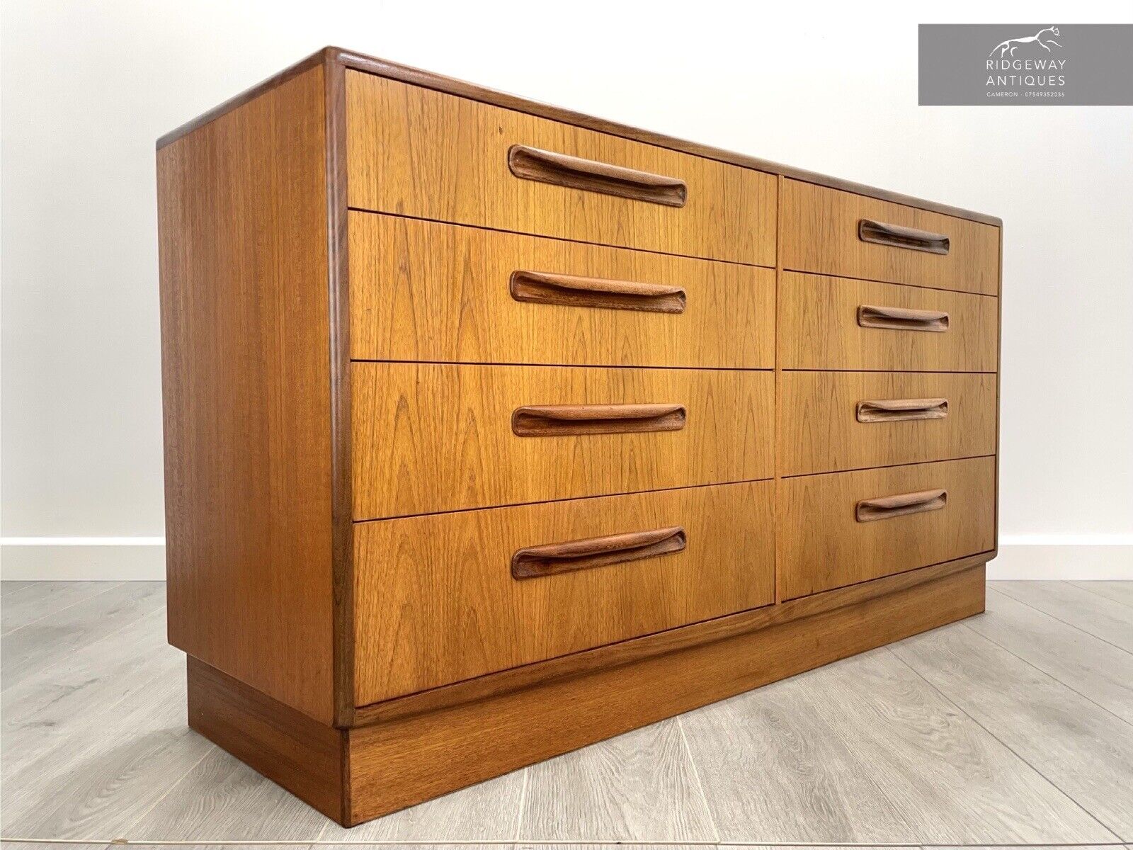 G Plan Fresco, Mid Century Bank Of 8 Drawers / Chest Of Drawers