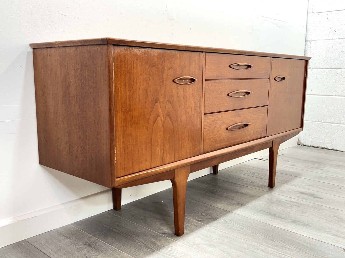 Jentique, Mid Century Teak Compact Sideboard / Credenza