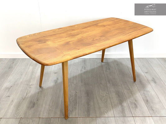 Ercol 382, Mid Century Elm Dining Table