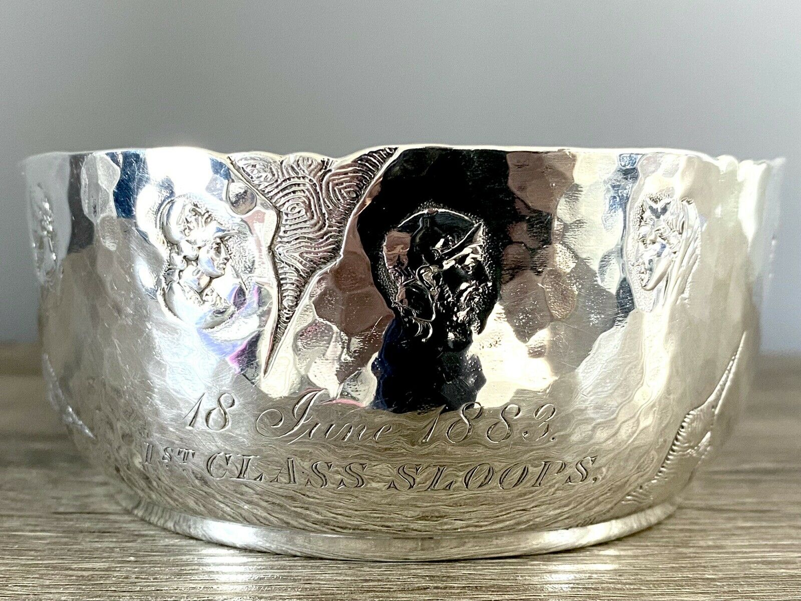 American Sterling Silver Greek Mythology Style Bowl By George W Shiebler & Co.